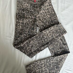 SPANX Black and Cream Skinny Pants